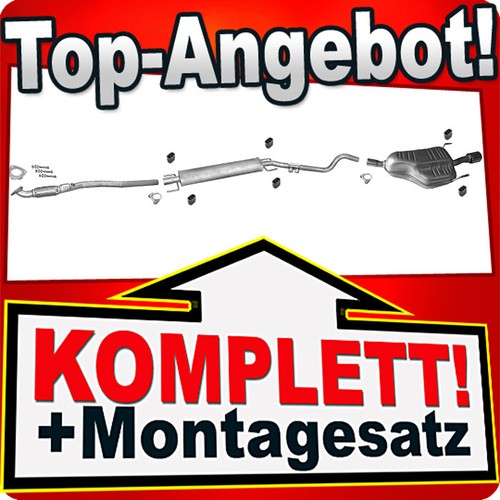 Auspuff für opel - auspuff, h