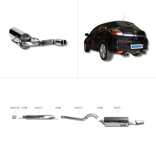Bastuck komplettanlage opel - komplettanlage,